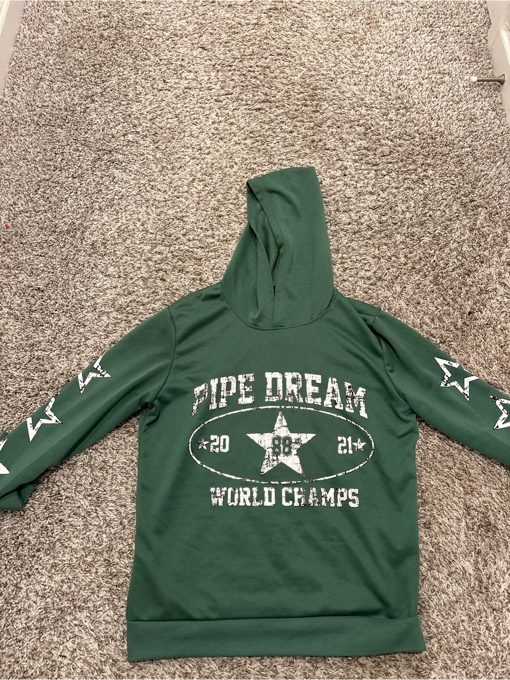 Green jacket with design